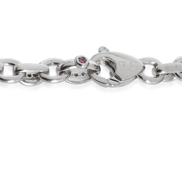 Roberto Coin Mini Cento Bracelet in 18K White Gold 1.8 CTW - Picture 3 of 3
